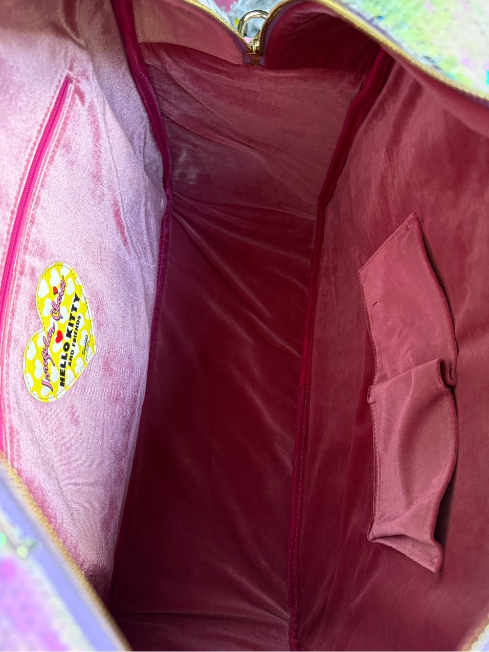 Irregular Choice Flip Sparkle Hello Kitty My Melody 2 side Friendship Travel Bag - Picture 9 of 17